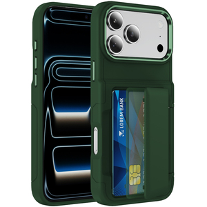 Funda Protectora para Teléfono con Soporte y Ranura para Tarjetas de Silicona TPU + PC - Product Image 4