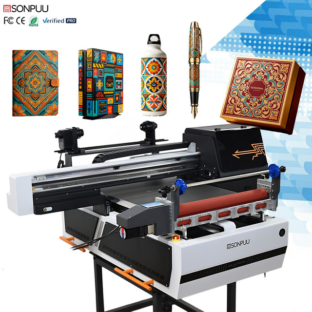 6090 Digital UV Flatbed Inkjet LED Multifunctional Printer Xp600 Eggshell Egg Flex Label Custom Printing