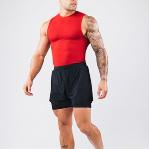 เสื้อกีฬาออกกำลังกาย/ฟิตเนส คอกลม แขนกุด ไหล่กว้าง สวมใส่สบายๆ - Product Image 1