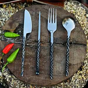 Juego de Cubiertos Profesionales de Acero Inoxidable para Cocina |   Cubiertos Resistentes para Chefs y Servicios de Alimentos - Product Image 4