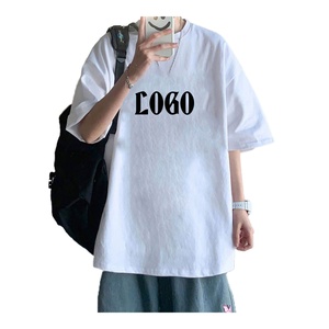 เสื้อยืดโอเวอร์ไซส์ผู้ชาย สีดำ แขนสั้น คอกลม สไตล์ลำลอง สตรีทแวร์ ผ้าฝ้าย 100% เป็นมิตรกับสิ่งแวดล้อม ระบายอากาศได้ดี ผ้าเจอร์ซีย์ถัก ทรงพอดีตัว - Product Image 3