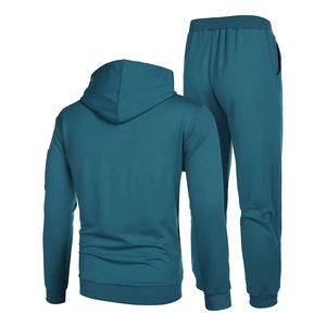 Ensemble de vêtements de sport pour homme, hiver, manches longues, polaire, imprimé à pois, sweat-shirt à fermeture éclair, pantalon de survêtement ample, ensemble de sport deux pièces - Product Image 3