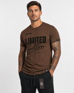 Camiseta de Algodón de Corte Holgado para Hombre Fly Humble, Edición Limitada, Color Marrón, Manga Corta, Cuello Redondo, Estilo Jersey Informal, Antiencogimiento, 300g - Product Image 3