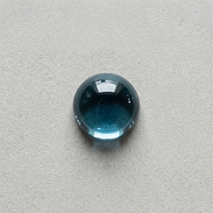 Lote al por mayor de gemas sueltas de topacio azul de Londres natural, cabujón redondo liso de 8 mm de calidad AAA - Product Image 2