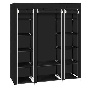 69" Portable <b>Clothes</b> Closet Wardrobe <b>Storage</b> Organizer with Removable Non-Woven Fabric Quick Easy Assembly Extra Strong Durable - Product Image 4