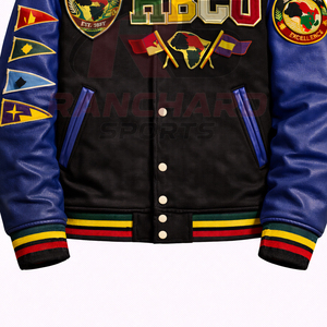 Chaqueta ligera para hombre estilo HBCU, cómoda y personalizada, chaqueta universitaria, chaqueta de colegio, chaqueta varsity hecha a medida. - Product Image 2