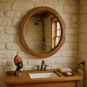 Espejo de resina de proveedor indio con marco facetado para sala de estar o comedor y decoración del hogar, uso específico disponible a buen precio - Product Image 4