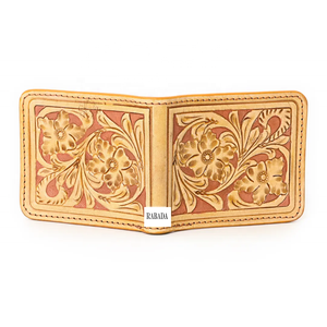 กระเป๋าสตางค์ผู้ชายแบบฮิปสเตอร์หนังวัวธรรมชาติแฟชั่นตะวันตกแบบใหม่ - Product Image 5