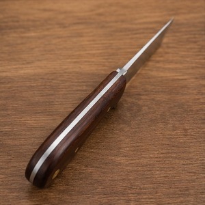 Cuchillo de Acero al Carbono Forjado a Mano con Hoja Fija, Borde Afilado, Mango de Madera Duradero, Herramienta de Corte Resistente para Uso Exterior - Product Image 3