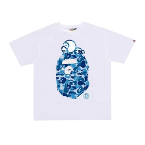 Camiseta de Alta Calidad para Hombre, Corte Regular, Cuello Redondo, Manga Corta, 100% Algodón Tejido, 280 Gramos, con Estampado de Logotipo de Mono de Dibujos Animados - Product Image 3