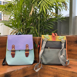 Venta caliente 2025 Mochila de moda 2 en 1 Multiuso de cuero reciclado Unisex Mochila escolar y bolso cruzado Bolsas a granel al por mayor - Product Image 5