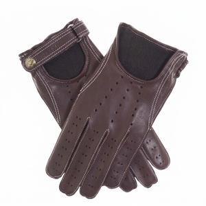 New Winter Leather Gloves for Men Touch Screen Warm Outdoor Wrist-Length Needle Detection Business Casual <b>Washed</b> - Product Image 3