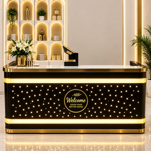 Zyvarelle King International HexaLume Grand Buffet Catering Counter Moderne en Acier Inoxydable de Luxe pour Intérieur et Extérieur Livraison Rapide - Product Image 2