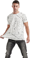 Nouveaux T-shirts en jersey pour hommes 100% coton, col rond, manches courtes, uni, coupe ample, anti-plis, décontracté, pour l'été