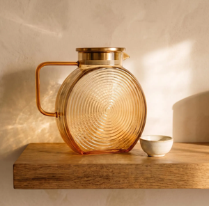 Carafe à eau en verre en forme d'escargot, nouveau design, résistante à la chaleur, avec couvercle en acier inoxydable, pour la maison, les restaurants et les hôtels. - Product Image 6