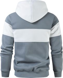 Sweat-shirts à capuche unis verts en molleton 100% coton, vierges, personnalisables avec logo, pour hommes, style streetwear, coupe oversize, qualité supérieure, vente en gros - Product Image 3