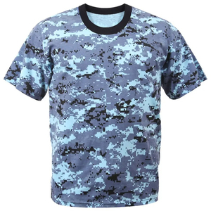 T-shirt à manches courtes pour homme, personnalisé, sportif, en polyester/coton, respirant et à séchage rapide - Product Image 3