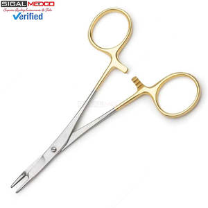 ที่จับเข็ม Olsen Hegar ขนาด 4.5 นิ้ว เครื่องมือผ่าตัดทางการแพทย์  ใบมีดทังสเตนคาร์ไบด์ TC  ตัวจับเข็มสแตนเลส - Product Image 2