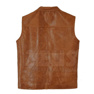 Chaleco de Cuero para Hombre de la Mejor Calidad, Nuevo Diseño, Personalizado - Product Image 4