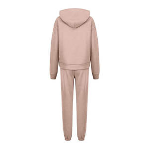 Conjunto Deportivo Personalizado para Mujer, Sudadera Holgada y Pantalones Deportivos de Felpa Suave, Ropa Casual para Descansar, OEM, ODM, Marca Privada - Product Image 1
