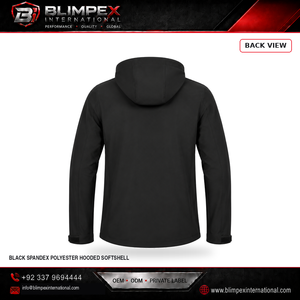 Veste Softshell Imperméable à Capuche pour Homme de Haute Qualité, Fermeture Éclair, Style Sportif, Vêtement d'Hiver OEM - Product Image 3
