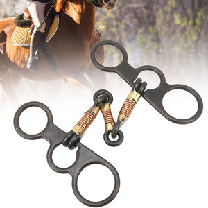 Bocado de cobre con junta deslizante para caballo, estilo western, con tres anillos y diseño de resorte 2026 en venta - Product Image 6
