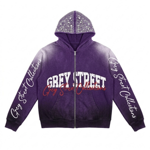 Sudadera con Capucha Extra Grande para Hombre, 100% Algodón de Alta Calidad, Corte Holgado, Color Sólido, Talla Grande, Manga Larga, con Logotipo Personalizado - Product Image 1