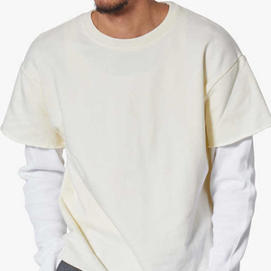 Camiseta Personalizada de Manga Larga de Doble Capa para Hombre con Bolsillos, Talla Grande, 100% Algodón Ecológico, Secado Rápido, Estilo Urbano - Product Image 6