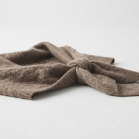 Écharpes triangulaires en tricot torsadé lourd pour femmes, châles-ponchos d'hiver doux et chauds, imprimés sur mesure, vente en gros, fournisseur