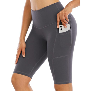 Shorts de compression pour femmes, taille haute, personnalisables avec logo, séchage rapide, en spandex, haute qualité, meilleures ventes, pour l'entraînement, vente en gros, OEM - Product Image 5