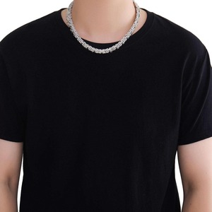 Collar de Cadena Cubana Iced Out con Diamantes de Moissanita, Plata de Ley 925, Joyería Hip Hop para Minoristas - Product Image 2
