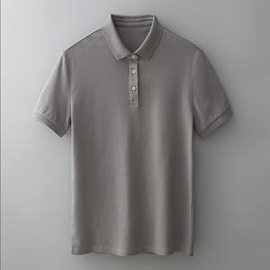 T-shirt homme en Spandex/Coton, coupe classique, avec poche, manches courtes, anti-plis, haute qualité, direct usine - Product Image 4