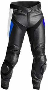 Pantalon de moto en cuir de vache véritable – Style course - Product Image 1