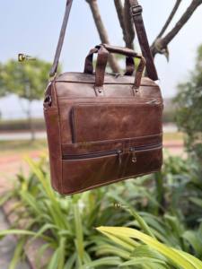 Bolsa de Mensajero de Cuero Genuino, Nueva Llegada, Gran Venta, Multiusos, Bolsa para Portátil de Alta Calidad, Bolsas Unisex de Cuero - Product Image 3