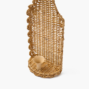 Applique murale décorative en rotin naturel tressé à la main pour bougie, support mural suspendu, vente en gros du Vietnam - Product Image 3