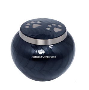 Urna Funeraria Premium de 5 Pulgadas, Color Amarillo Brillante, con Doble Huella de Pata, para Perros y Gatos, Recuerdo Conmemorativo Duradero, Suministros Funerarios al por Mayor - Product Image 5