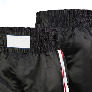 Shorts de Muay Thai pour hommes, polyester de haute qualité, mélange de satin, durables, confortables, shorts d'entraînement de kickboxing pour hommes, Muay Thai - Product Image 4
