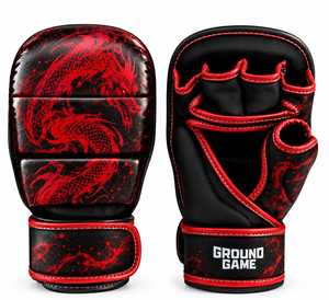 ถุงมือ MMA หนังแท้รุ่นล่าสุด ป้องกันมืออย่างปลอดภัย สายรัดข้อมือแบบปรับได้ด้วยแถบตีนตุ๊กแก สำหรับศิลปะการต่อสู้และมวย - Product Image 5