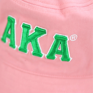 Chapeau Bob Rose AKA avec Logo Brodé – Chapeau de Pêcheur Décontracté d'Été pour Femme – Accessoire de Mode Extérieur Élégant - Product Image 2