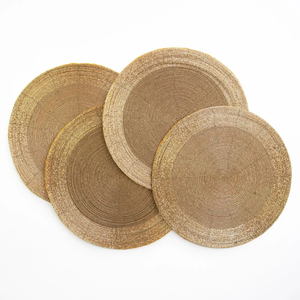 Ensemble de sets de table brodés perlés – Collection de napperons et de sous-plats perlés - Product Image 1