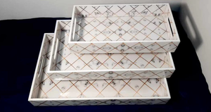 Nueva Bandeja Rectangular Decorativa para Servir, Bandeja de Madera con Estampado Esmaltado, las Mejores Herramientas de Cocina, Bandeja Decorativa para Mesa - Product Image 4