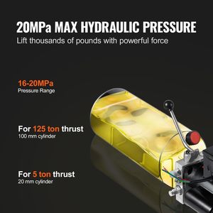 Nuova Pompa Idraulica Monofase da 10 Quarti per Rimorchio Ribaltabile, Portata 1.7 GPM, Pressione Massima 3200 PSI - Product Image 3
