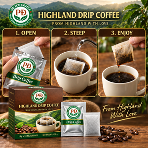 Sachets de café filtre Premium 100% Robusta du Vietnam, 15g par sachet, 10 sachets filtrants, arôme riche, goût intense, OEM ODM, export en gros - Product Image 2