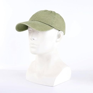 Casquette de baseball satinée 5 panneaux unie vert olive clair délavé, respirante, imperméable, en coton, non structurée, style Dad Hat, avec nœuds, pour la vente en gros - Product Image 3