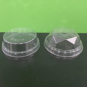 Prêts à être expédiés : Couvercles en plastique PET PP de 85 mm, 90 mm, 98 mm, 95 mm, 120 mm, Couvercles plats et en dôme, Gobelets en plastique avec couvercle transparent - Product Image 5