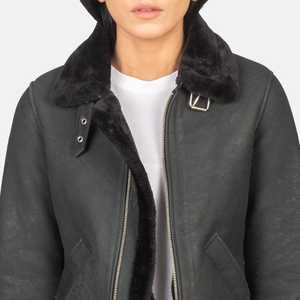 FITME SPORTS Top Selling <b>Women's</b> Genuine Sheep Leather <b>Jacket</b> High Quality Eco-Friendly Breathable Quick Dry <b>Lightweight</b> Knitted - Product Image 5