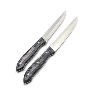 Professional Chef <b>Knife</b> <b>Set</b> with <b>Sharp</b> Stainless Steel Blades 3-Piece Right-Handed Handmade <b>Set</b> and Wooden Handles - Product Image 3