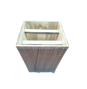 Cajas para macetas de flores de madera barnizada de alta calidad, venta al por mayor, revestimiento UV, laminación brillante, cajas de madera hechas a mano, pared decorativa - Product Image 2