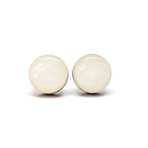 Round <b>Resin</b> Stud Earrings White Circular Shape <b>Craft</b> Jewelry Accessory High Quality Round <b>Resin</b> <b>Craft</b> Gift - Product Image 1