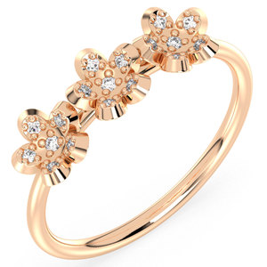 Bagues de fiançailles en or massif 14 carats avec moissanite, design original REYES, pour femmes, bijoux fins de luxe certifiés GRA pour femmes - Product Image 2